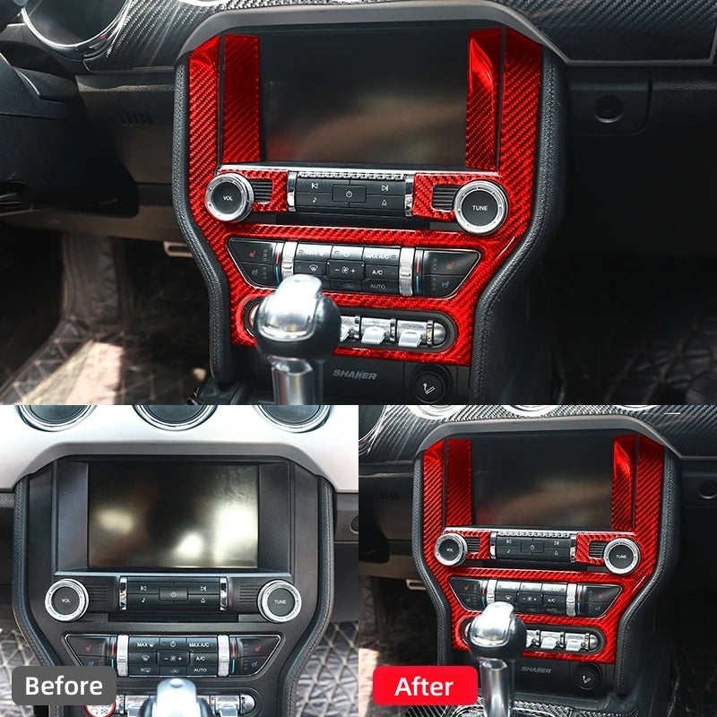 Carbon Fiber Dash Overlay Kit - Ford Mustang 2015-2023